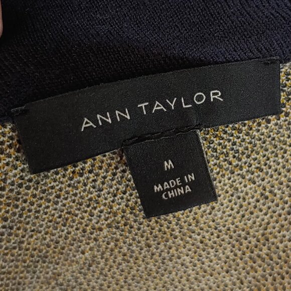 Ann Taylor Academia Sweater Vest Floral Grandmacore Knit Wool Retro Pullover - Picture 6 of 7